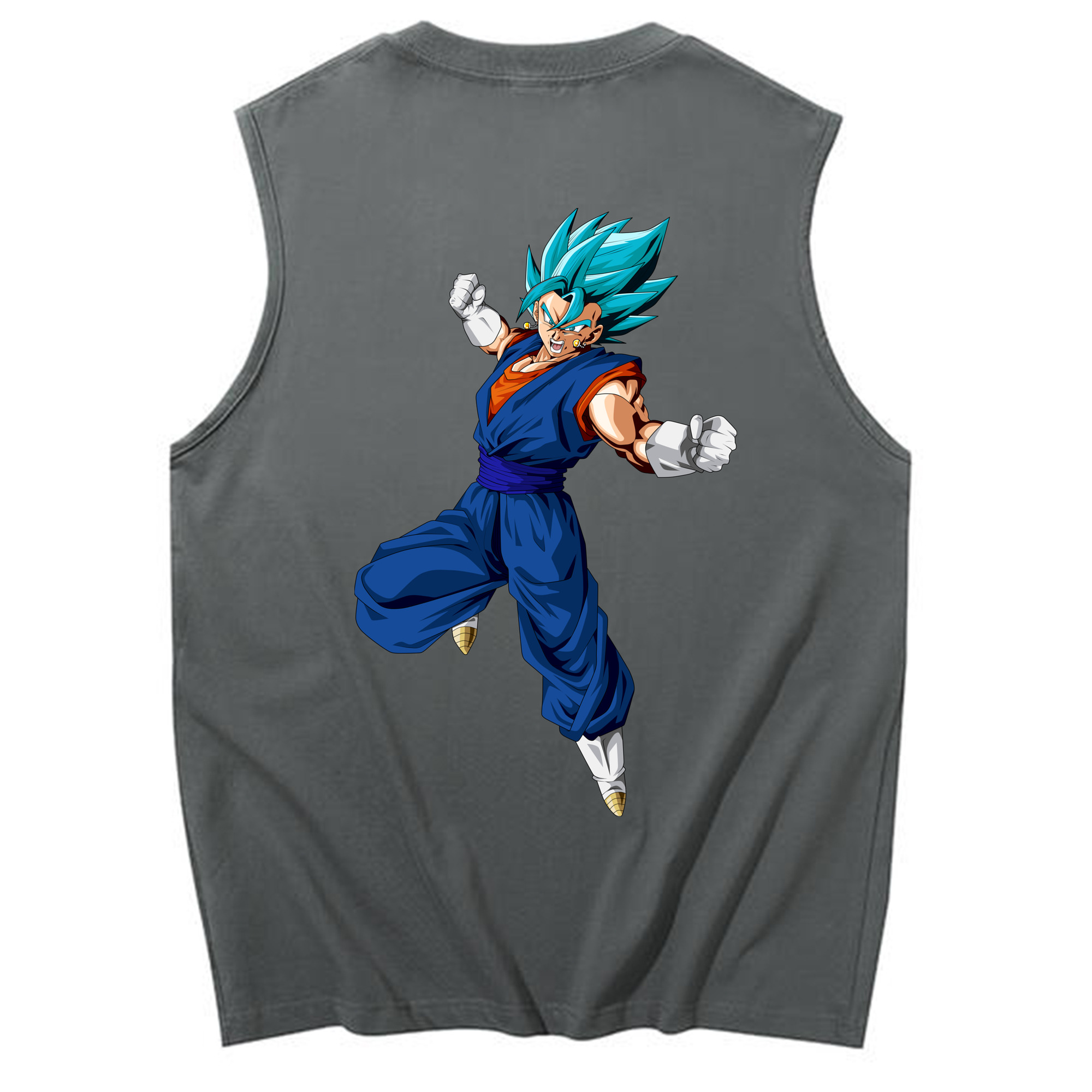 （画像用） ドラゴンボール ベジット DRAGON BALL Vegetto コットン100％タンクトップ（背面プリント）